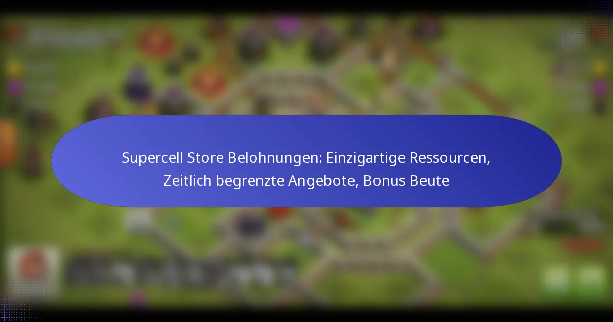 Read more about the article Supercell Store Belohnungen: Einzigartige Ressourcen, Zeitlich begrenzte Angebote, Bonus Beute