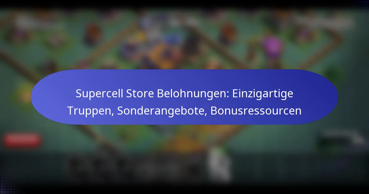 Read more about the article Supercell Store Belohnungen: Einzigartige Truppen, Sonderangebote, Bonusressourcen