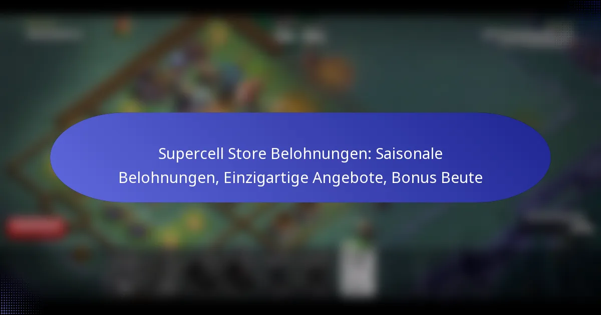 Read more about the article Supercell Store Belohnungen: Saisonale Belohnungen, Einzigartige Angebote, Bonus Beute